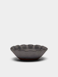 Perla Valtierra - Hand-Glazed Ceramic Small Bowls (Set of 4) - Black - ABASK - 