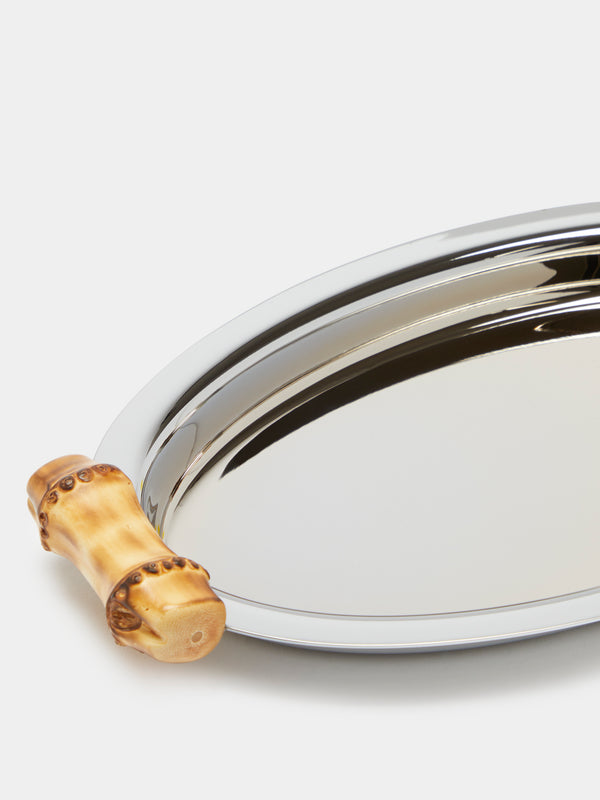 Bamboo Silver Tray