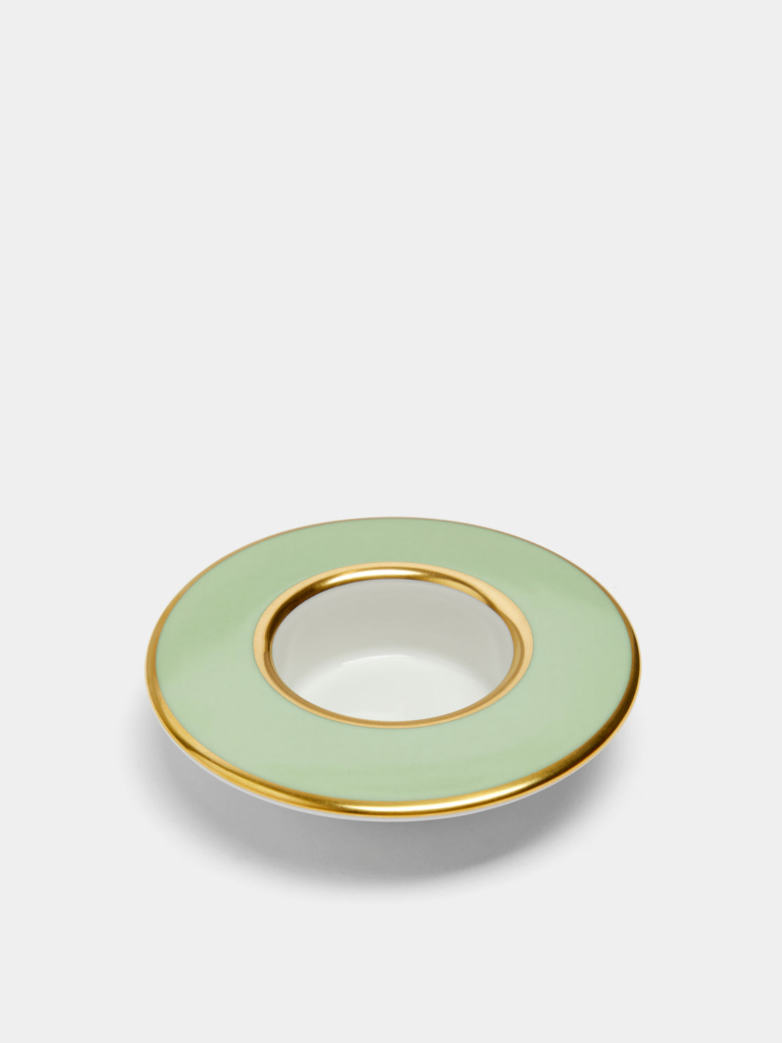 Augarten - Hand-Painted Porcelain Tealight Holder - Green - ABASK