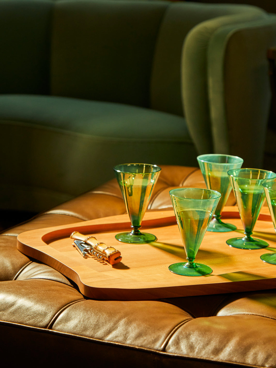 Antique and Vintage - 1930s Murano Lustre Wine Glass (Set of 12) -  - ABASK