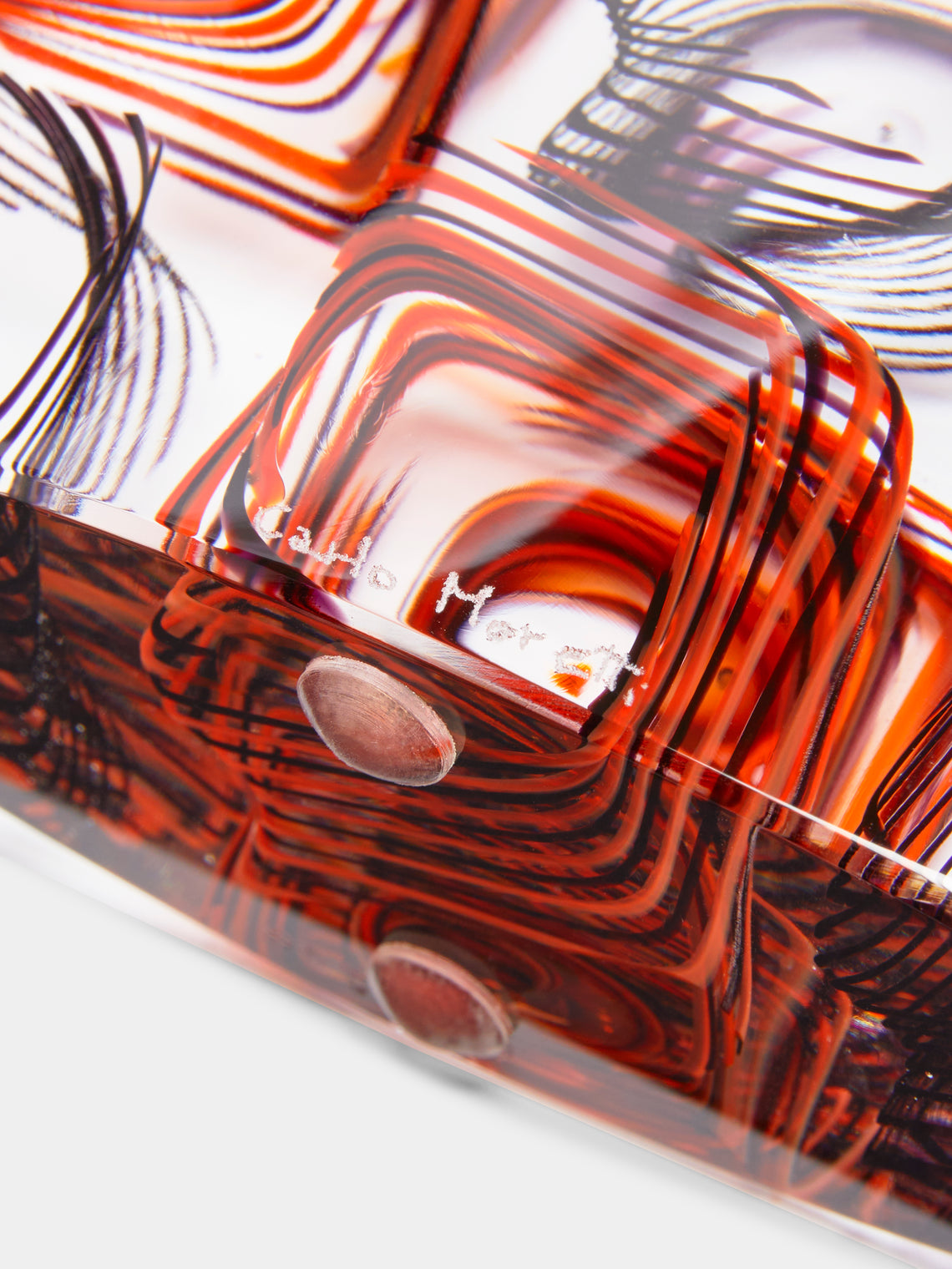 Carlo Moretti - Hand-Blown Murano Glass Monolith - Red - ABASK