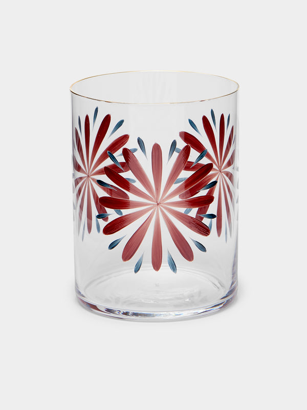 Los Vasos de Agua Clara - St Tropez Hand-Painted Glass Tumblers (Set of 6) -  - ABASK - 