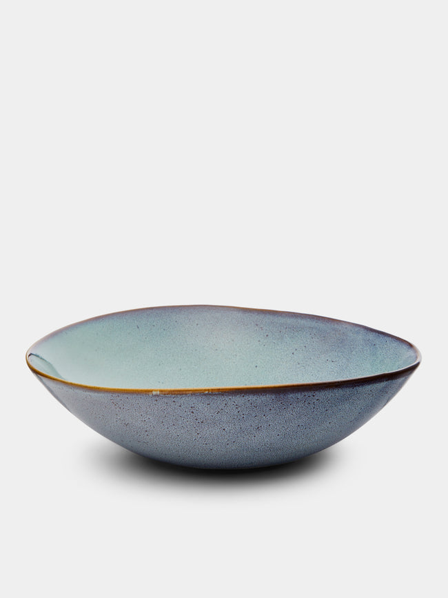 Mervyn Gers Ceramics - Hand-Glazed Ceramic Large Bowl - Blue - ABASK - 