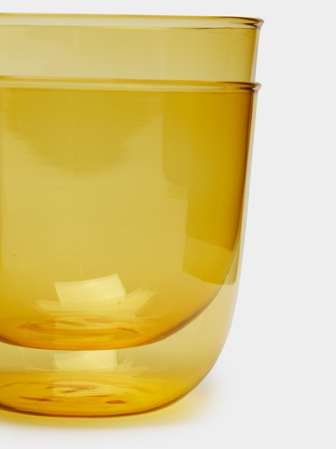 Yali Glass - Vienna Goto Hand-Blown Murano Glass Tumblers (Set of 2) - Yellow - ABASK