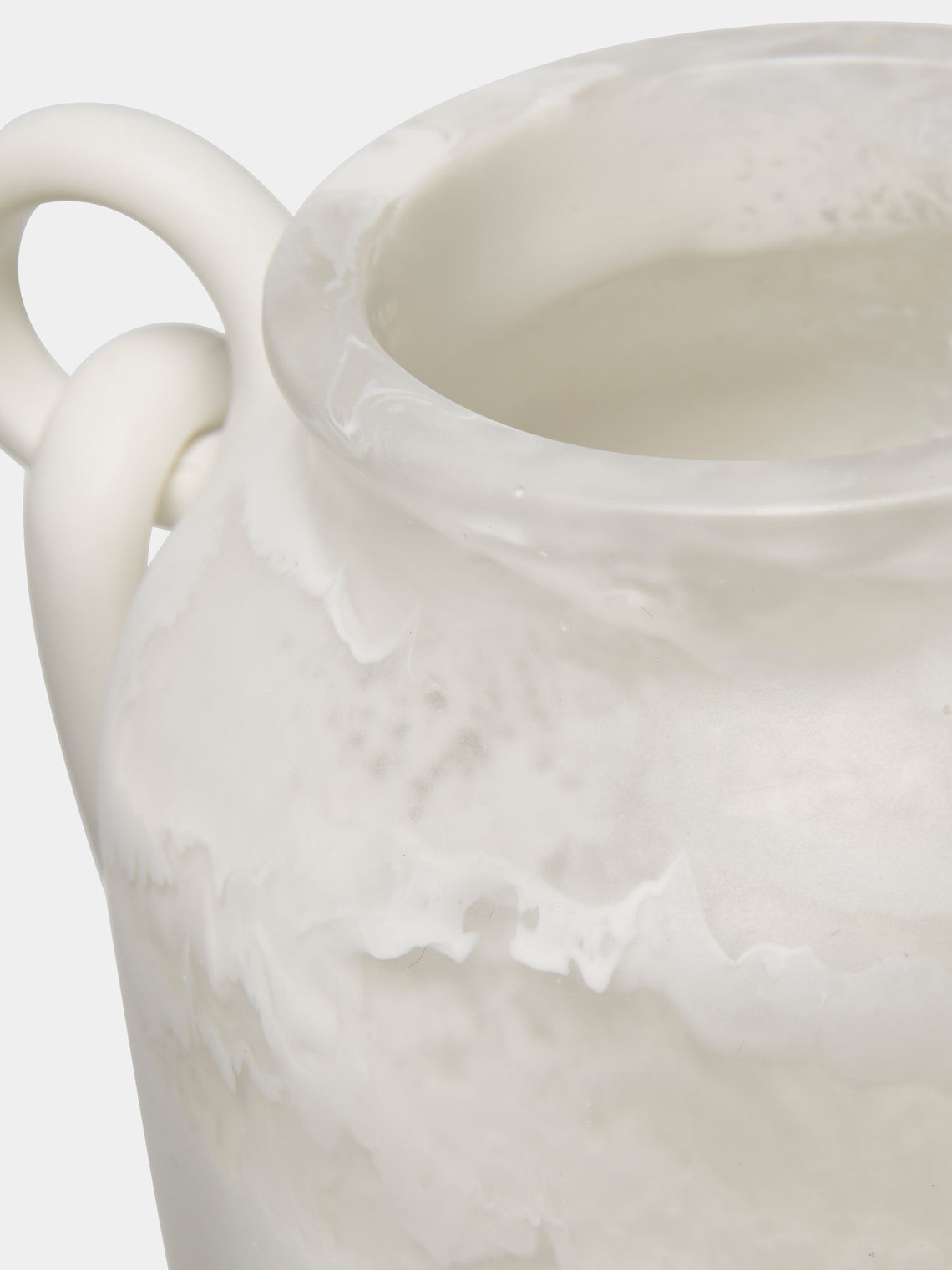Revolution of Forms - Mitla Resin High Vase - White - ABASK