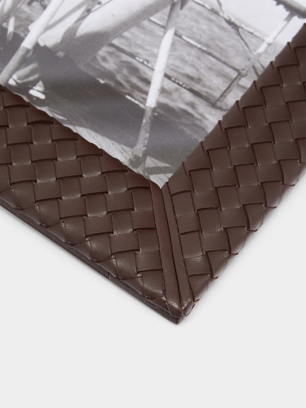 Riviere - Woven Leather Photo Frame -  - ABASK