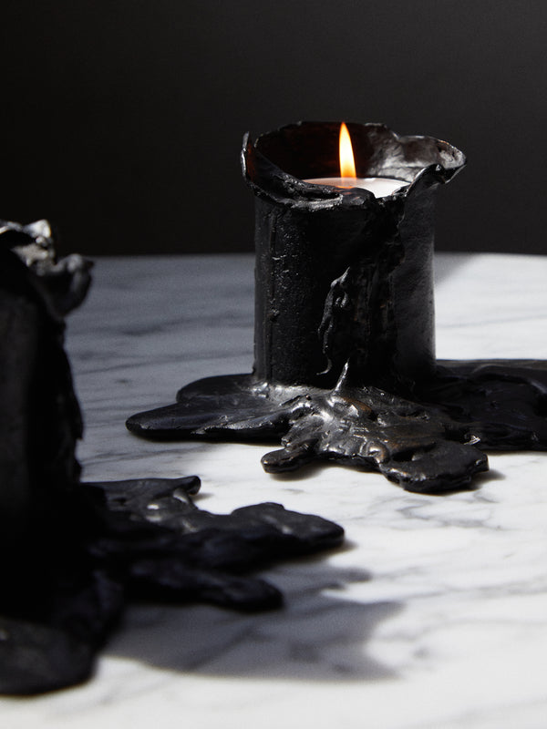 Osanna Visconti - Melted Hand-Cast Bronze Candle Holder -  - ABASK