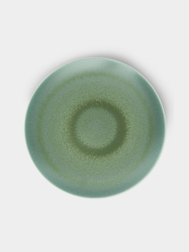 Jaune de Chrome - Todra Porcelain Dinner Plate - Green - ABASK - 