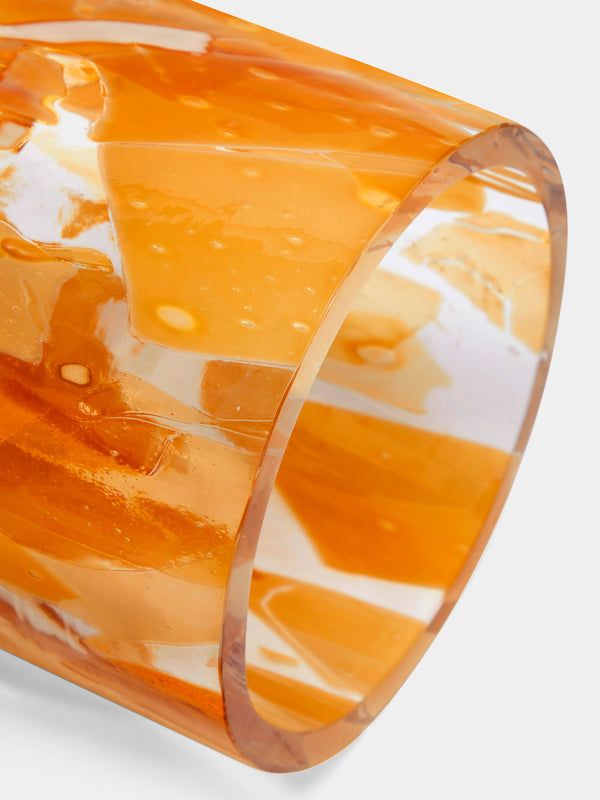 Stories of Italy - Topaz Hand-Blown Murano Glass Vase -  - ABASK