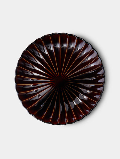 Kaneko Kohyo - Giyaman Urushi Ceramic Dinner Plates (Set of 4) - Brown - ABASK - 