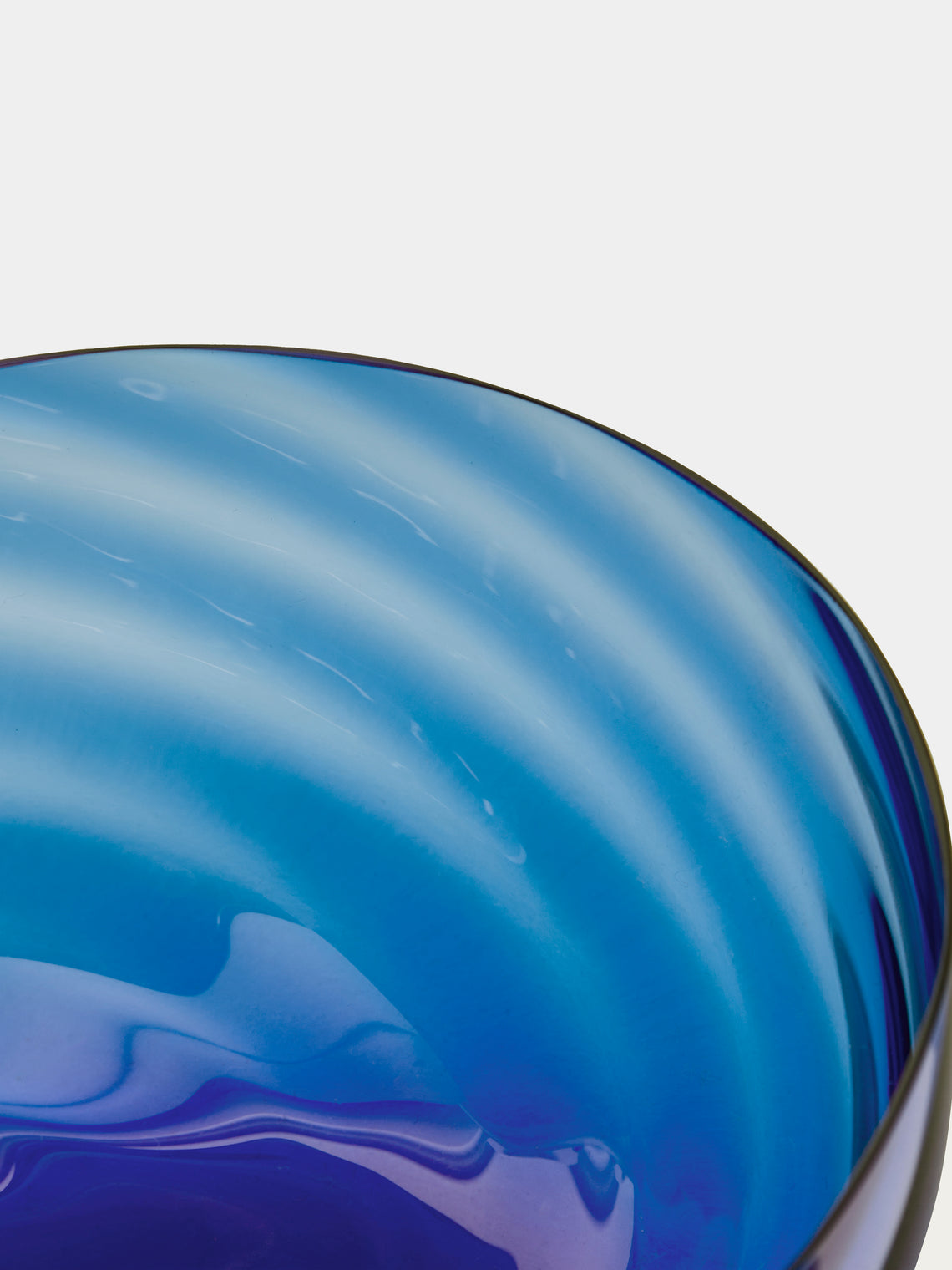 NasonMoretti - Idra Hand-Blown Murano Glass Bowl - Blue - ABASK