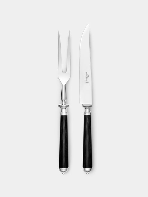 Alain Saint-Joanis - Marbella Ebony Carving Knife and Fork -  - ABASK - 