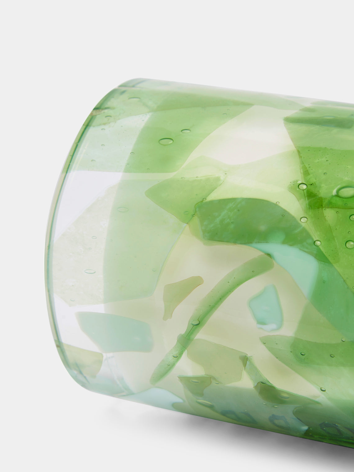 Stories of Italy - Jade Hand-Blown Murano Glass Scented Candle - Green - ABASK