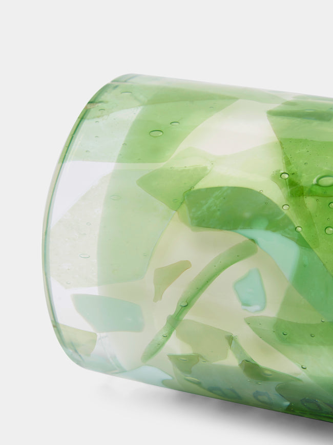 Stories of Italy - Jade Hand-Blown Murano Glass Scented Candle - Green - ABASK