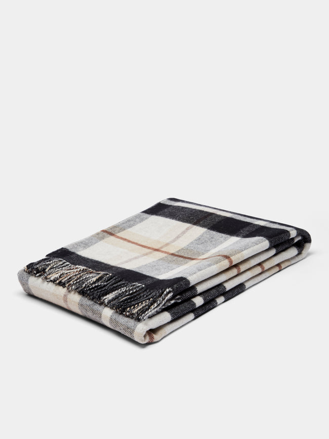 Johnstons of Elgin - Double-Faced Wool Check Blanket -  - ABASK