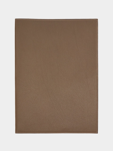 Métier - Leather A4 Document Folder - Taupe - ABASK - 