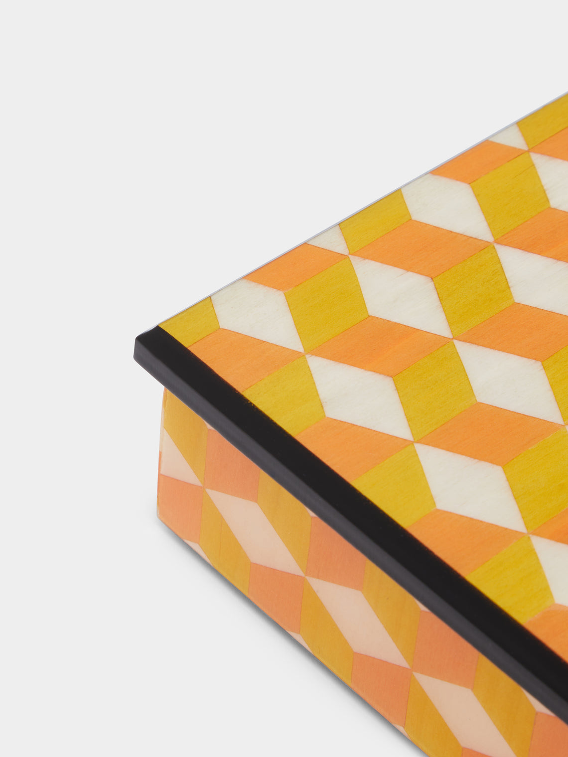 Geometric Wood Inlay Box