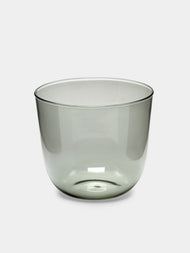 Yali Glass - Vienna Goto Hand-Blown Murano Glass Tumblers (Set of 2) - Grey - ABASK - 