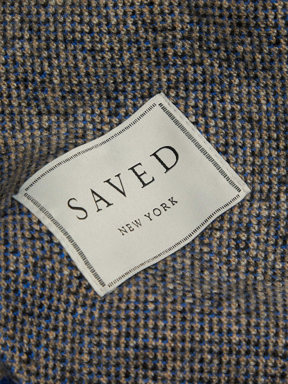 Saved NY - Lukas the Illustrator Bluebird Cashmere Blanket - Blue - ABASK