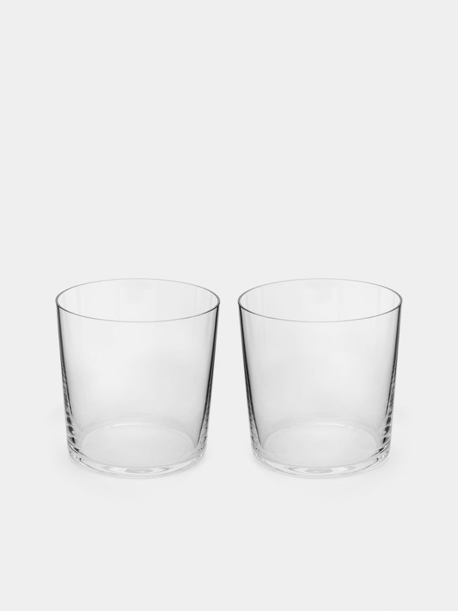 Richard Brendon - Hand-Blown Crystal Rocks Glasses (Set of 2) - Clear - ABASK