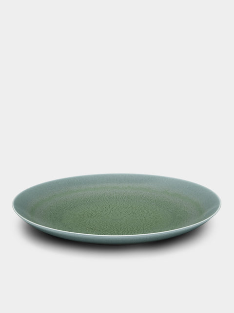 Jaune de Chrome - Todra Porcelain Flat Round Dish -  - ABASK - 