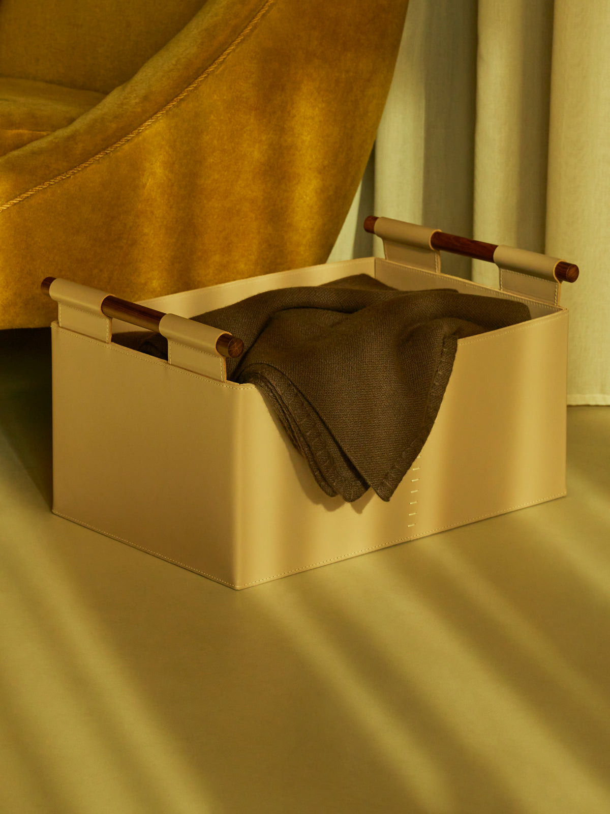 Beta Leather Basket