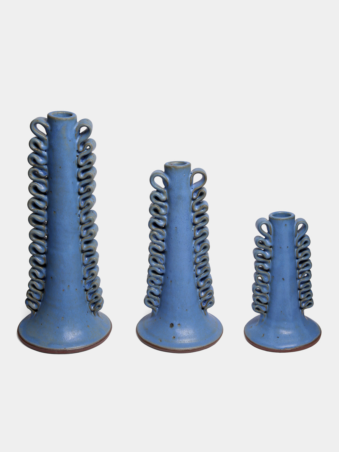 Perla Valtierra - Ribete Hand-Glazed Ceramic Large Candle Holder -  - ABASK