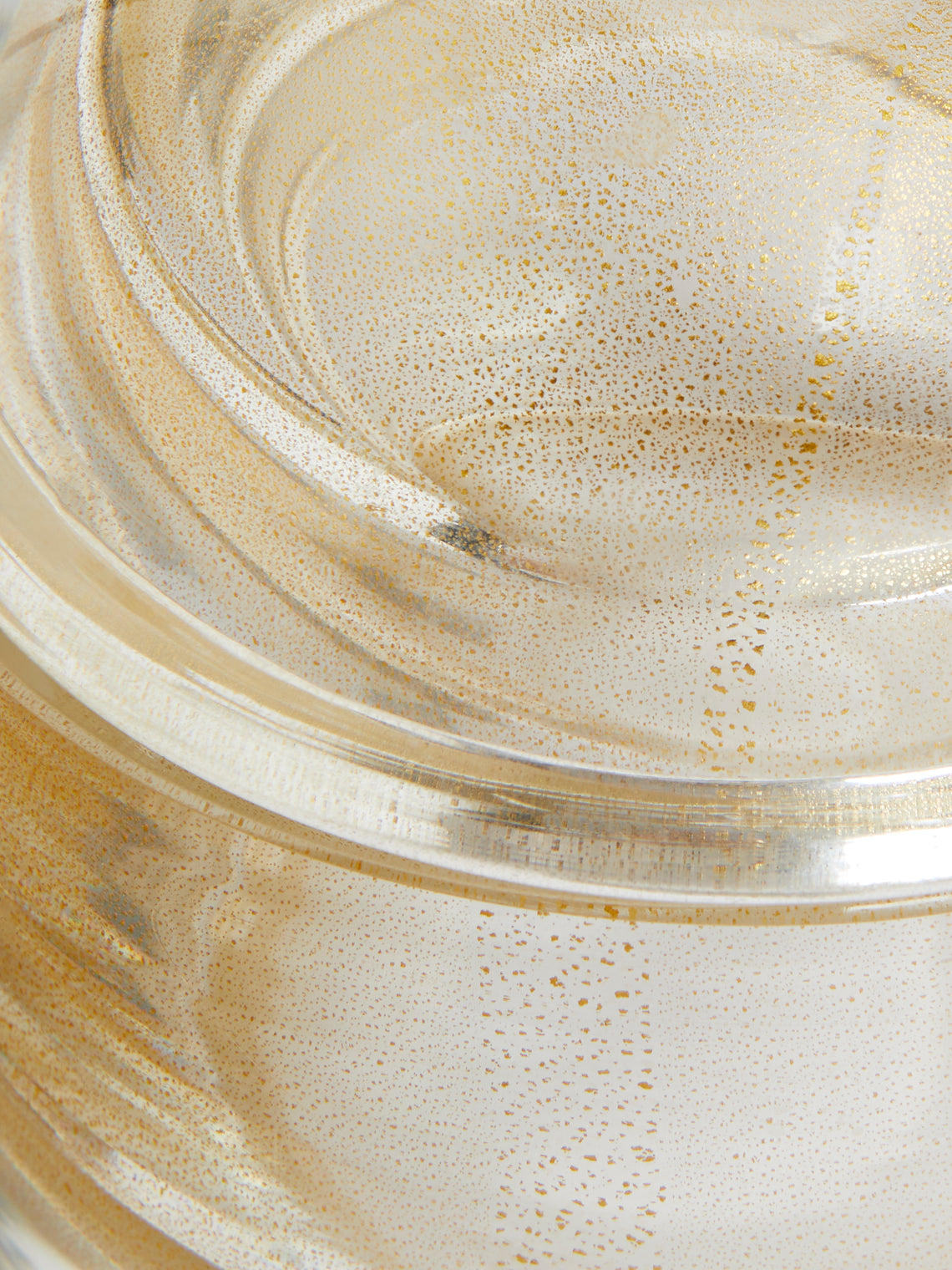 Antique and Vintage - 1950s Polveri Murano Glass Covered Jar - Clear - ABASK