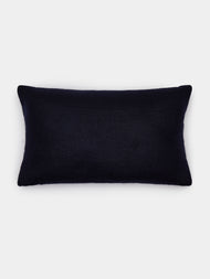 Rose Uniacke - Hand-Dyed Felted Cashmere Small Cushion - Blue - ABASK - 