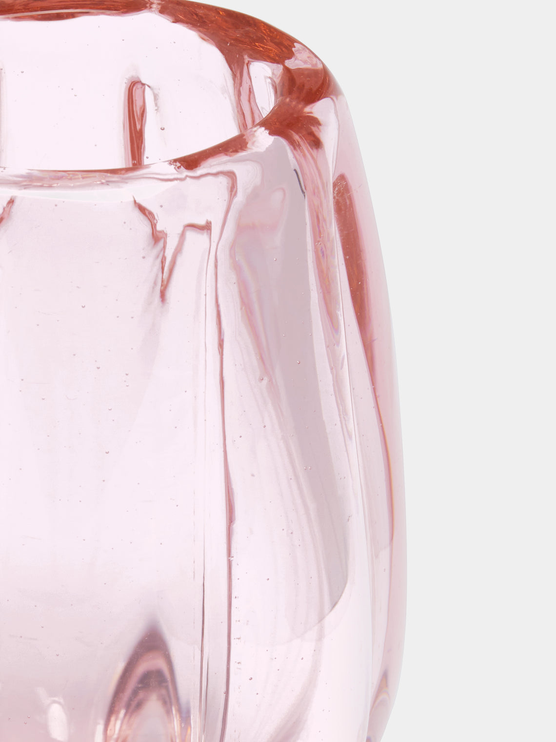 Yali Glass - Fiori Lantern Murano Glass Vase - Pink - ABASK