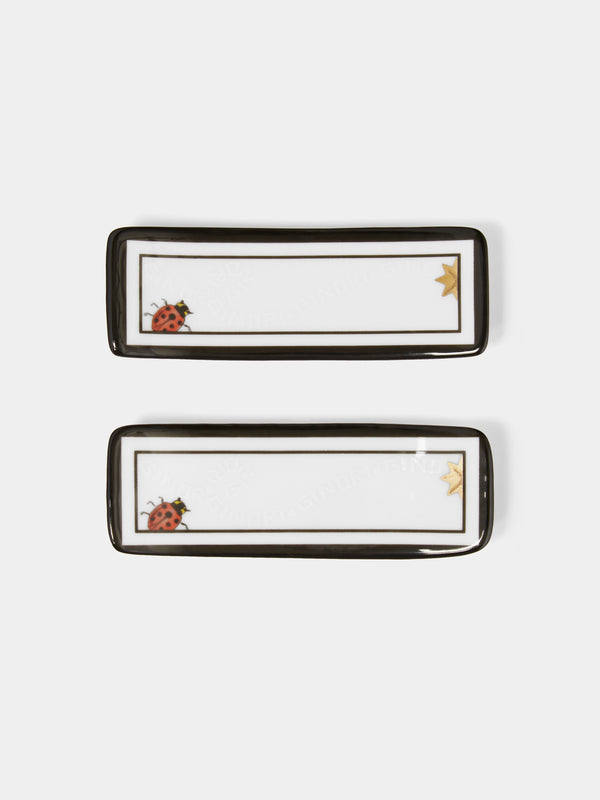 Ginori 1735 - Arcadia Porcelain Chopsticks Holders (Set of 2) - Multiple - ABASK