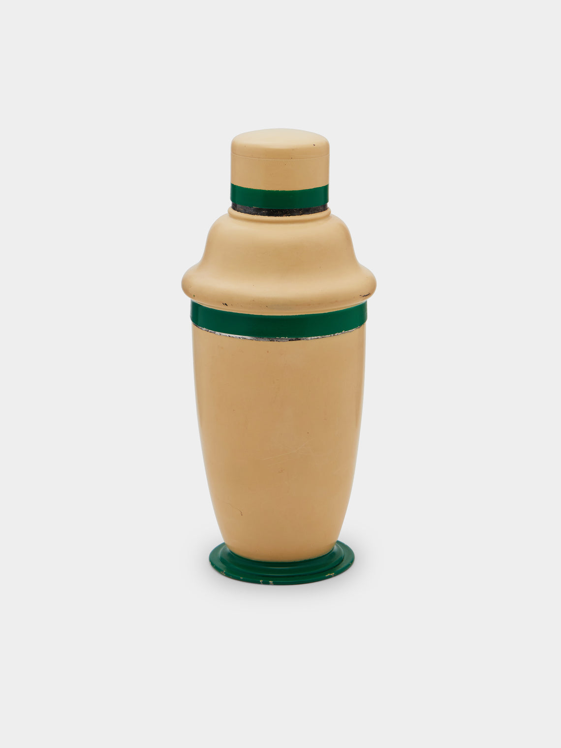 Antique and Vintage - 1920 Art Deco Silver Plated & Enamel Cocktail Shaker -  - ABASK - 