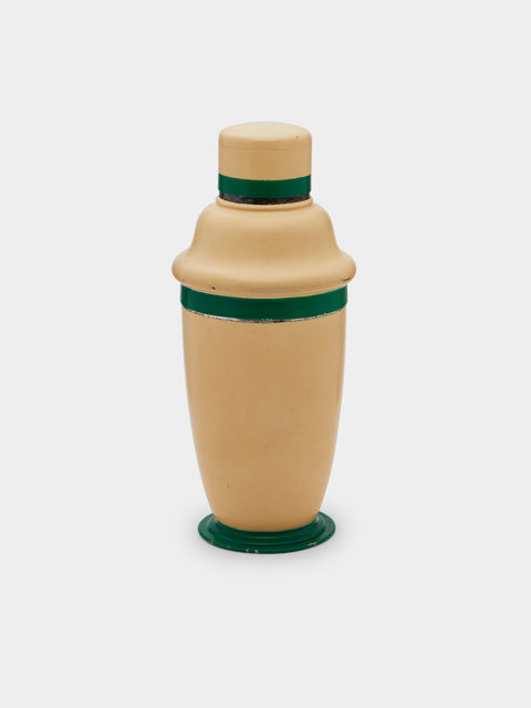 Antique and Vintage - 1920 Art Deco Silver Plated & Enamel Cocktail Shaker -  - ABASK - 