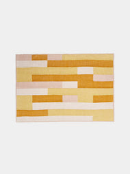Revolution of Forms - Chiapas Handwoven Cotton Large Placemat - Yellow - ABASK - 