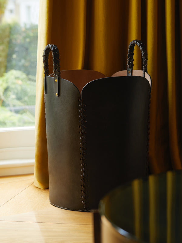 Otis Ingrams - Woven Leather Basket -  - ABASK