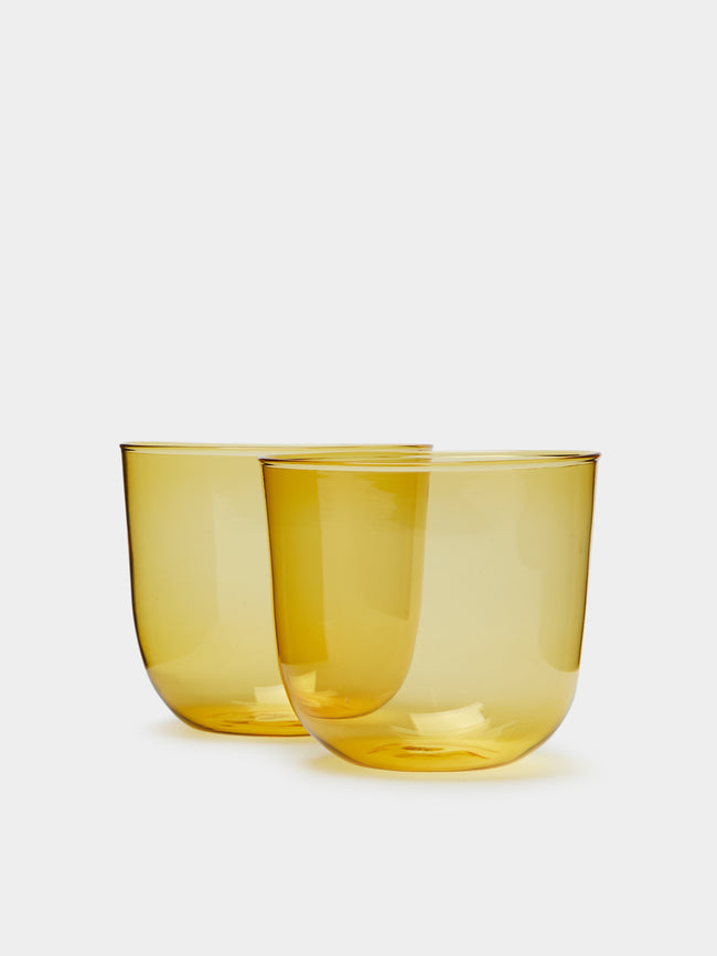 Yali Glass - Vienna Goto Murano Glass Tumbler (Set of 2) - Yellow - ABASK
