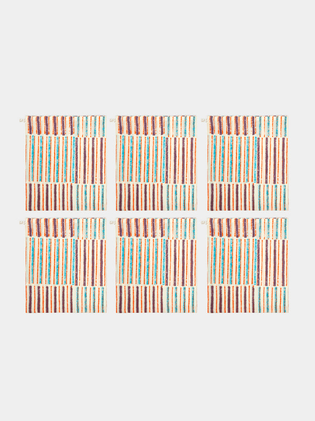 Gregory Parkinson - Sunset Stripe Napkin (Set of 6) - Multiple - ABASK