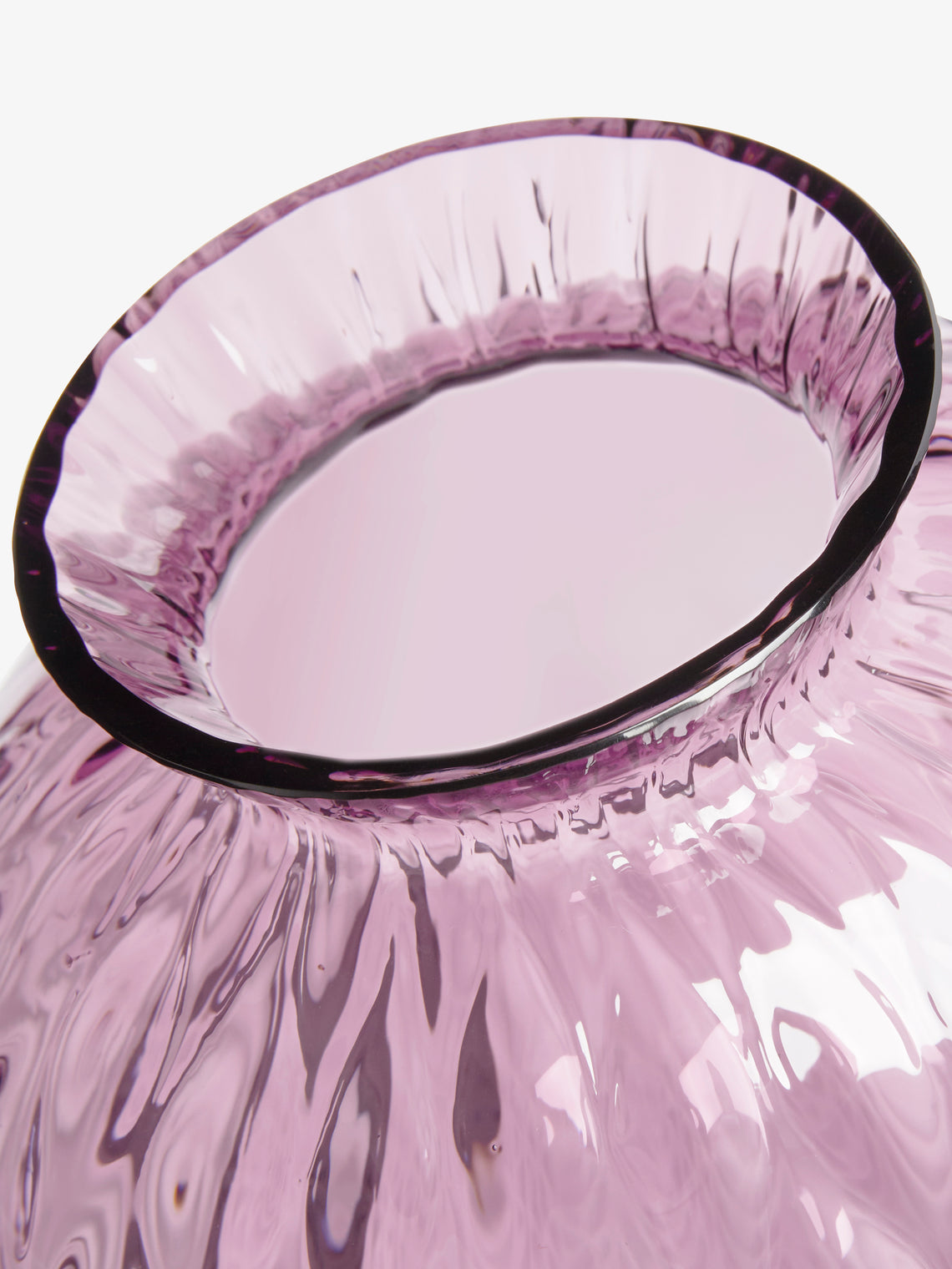 Carlo Moretti - Polaris Hand-Blown Murano Glass Large Vase - Purple - ABASK