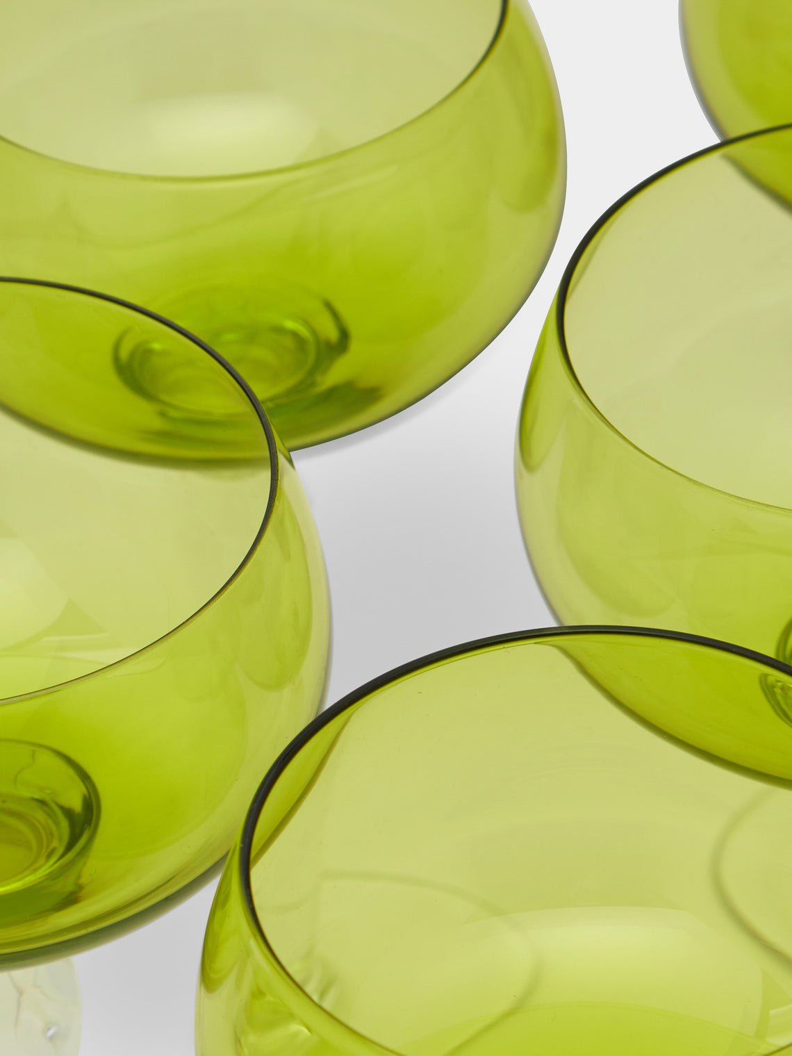 Antique and Vintage - 1940s Val Saint Lambert Crystal Hock Wine Glass (Set of 10) -  - ABASK