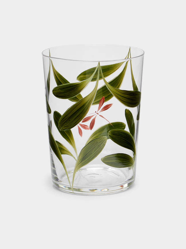 Los Vasos de Agua Clara - Dragonfly Hand-Painted Glass Tumbler (Set of 6) -  - ABASK - 