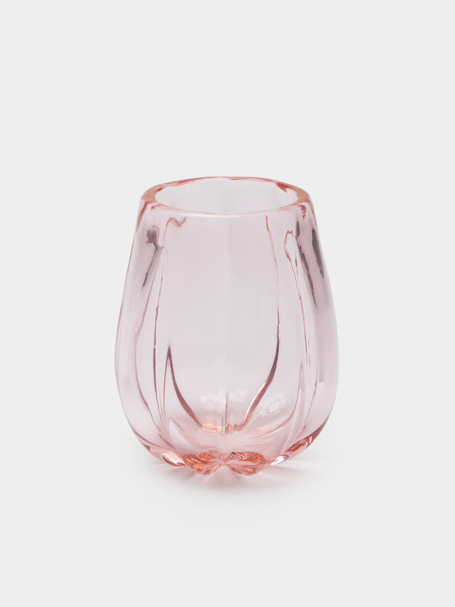 Yali Glass - Fiori Lantern Murano Glass Vase - Pink - ABASK - 