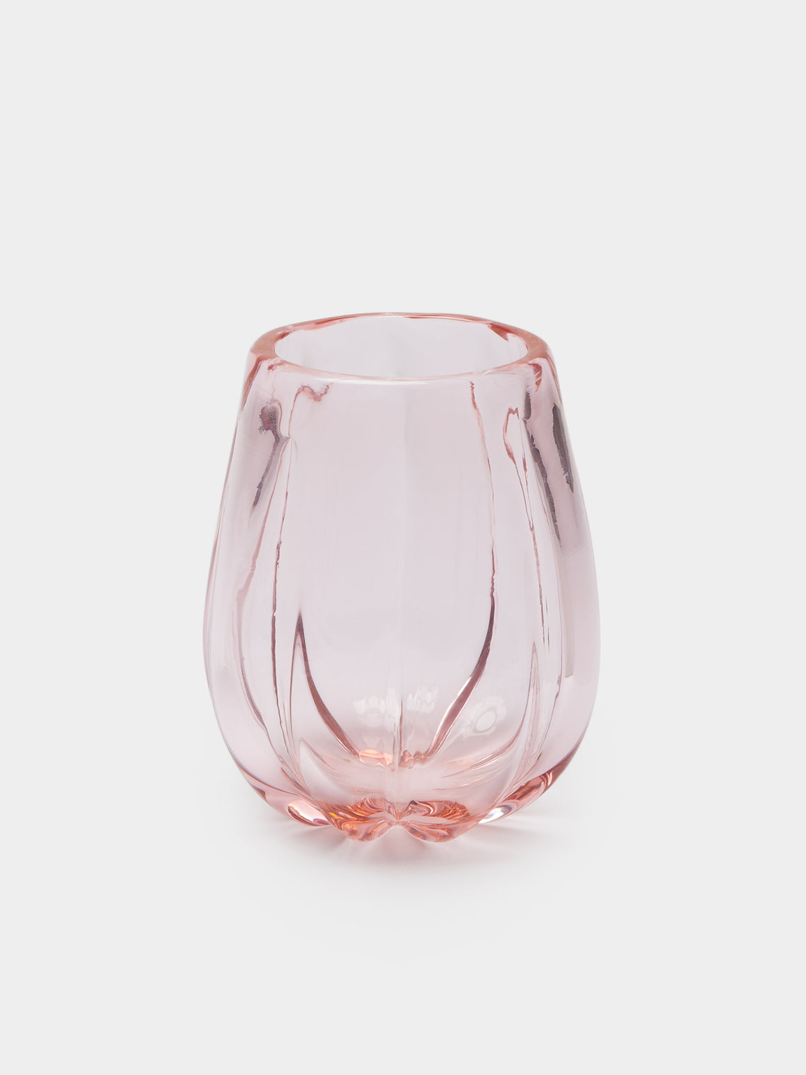 Yali Glass - Fiori Posi Hand-Blown Murano Glass Vase - Pink - ABASK - 