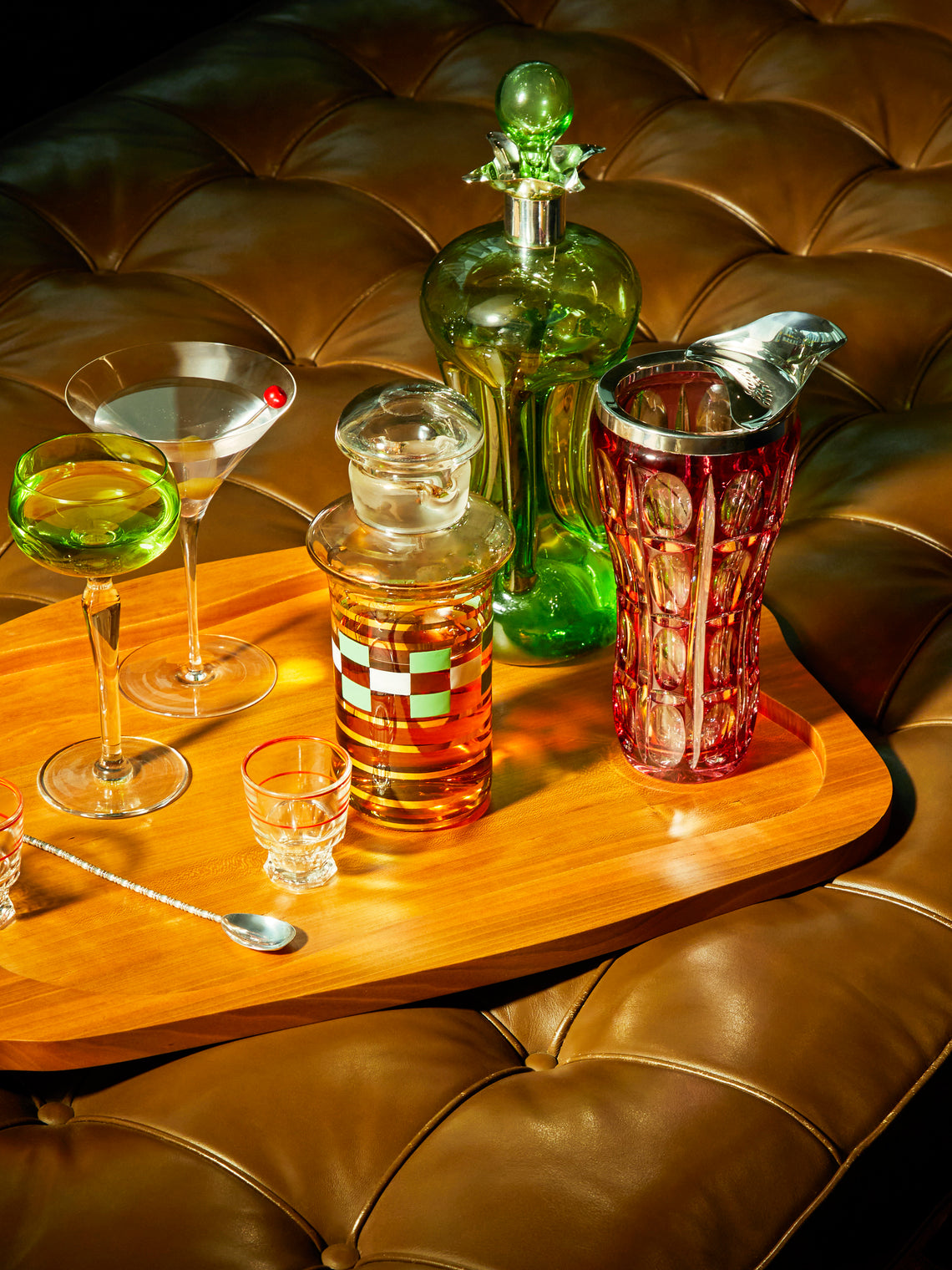 Antique and Vintage - 1950s Val Saint Lambert Crystal Cocktail Mixing Jug -  - ABASK