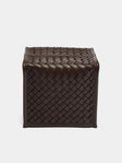 Riviere - Woven Leather Tissue Box -  - ABASK - 
