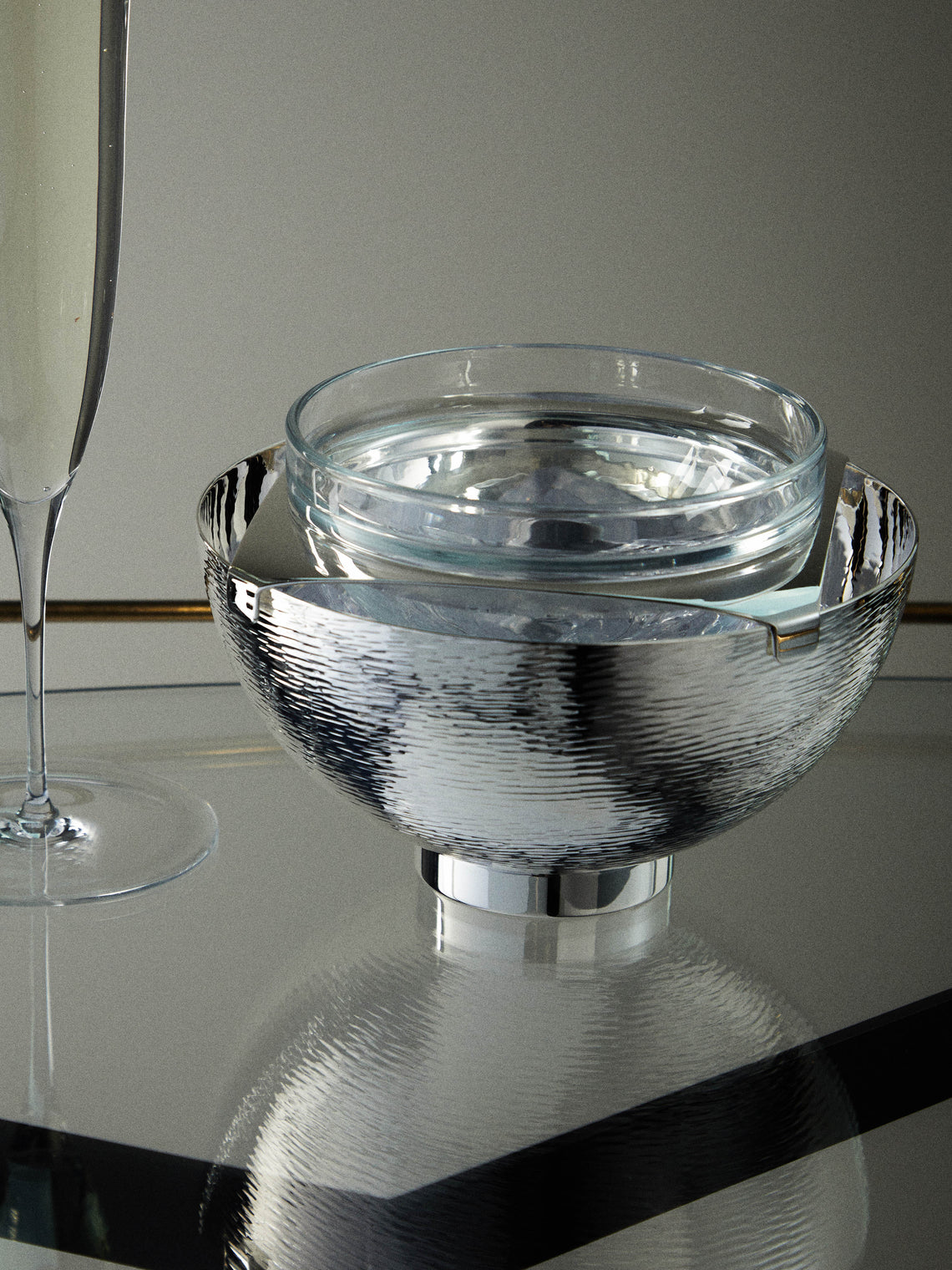 Zanetto - Godman Silver Plated Caviar Bowl - Silver - ABASK