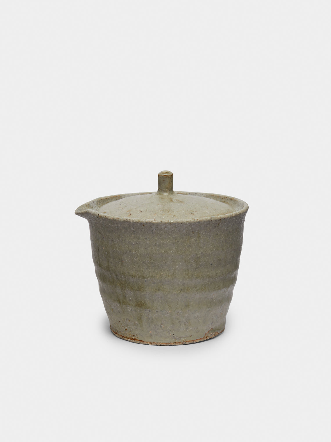 Ingot Objects - Shiboridashi Ash-Glazed Ceramic Teapot - Beige - ABASK - 