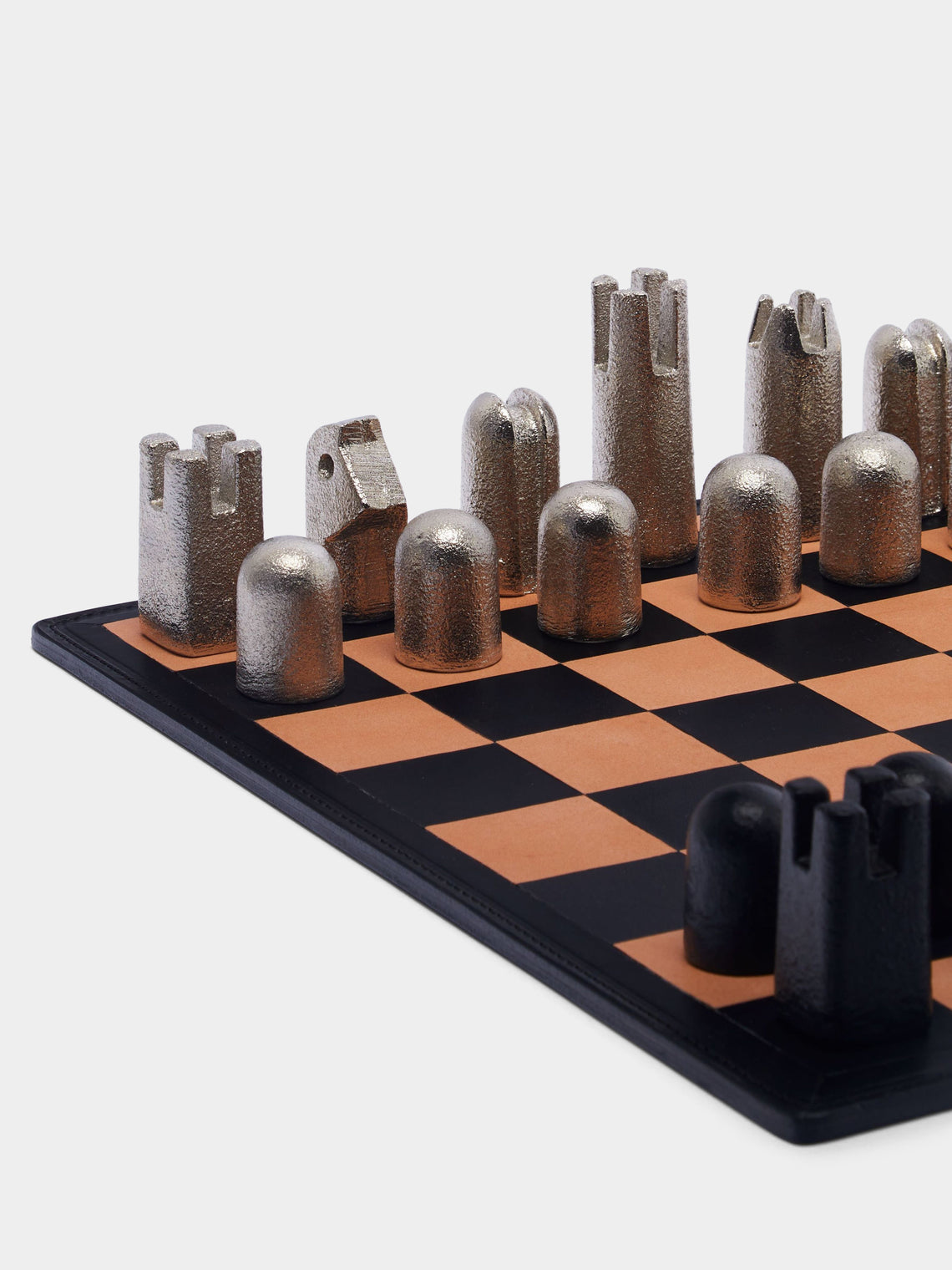 Carl Auböck - Leather and Nickel Chess Set - Metallics - ABASK