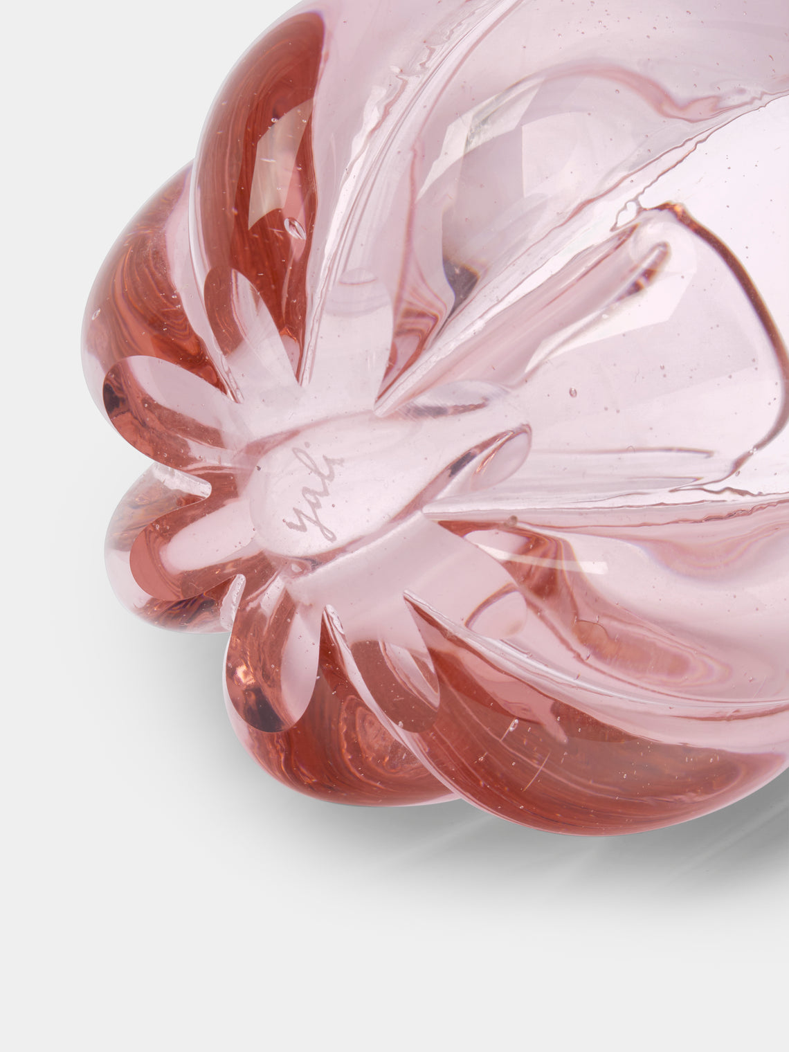 Yali Glass - Fiori Posi Hand-Blown Murano Glass Vase - Pink - ABASK