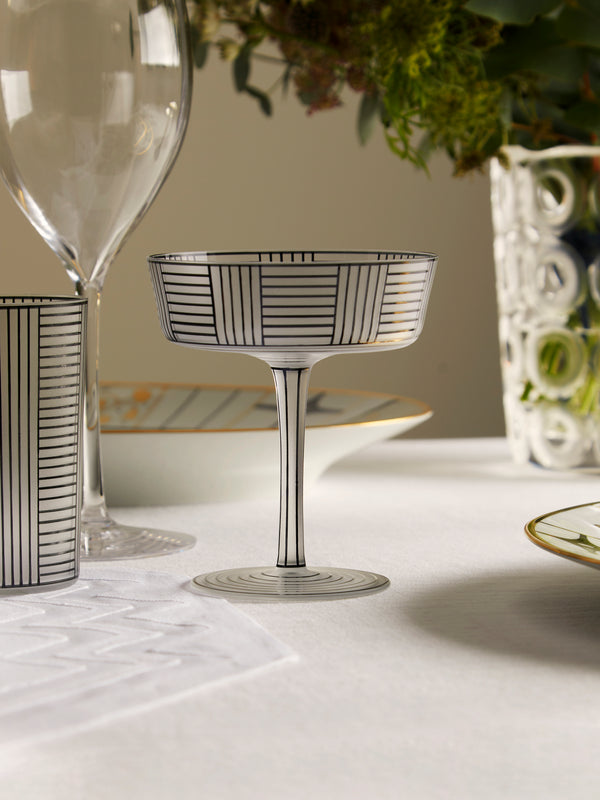 Lobmeyr - Series B Hand-Painted Crystal Champagne Coupe -  - ABASK