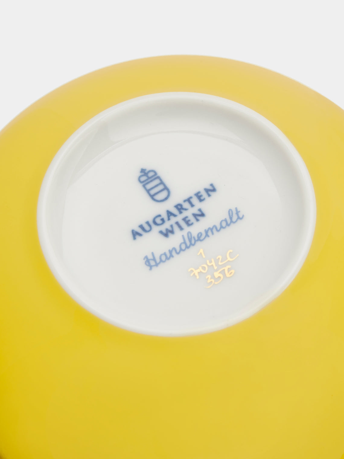Augarten - Hand-Painted Porcelain Champagne Coupe - Yellow - ABASK